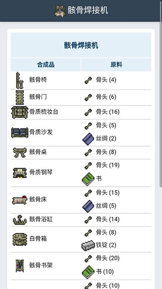 泰拉瑞亚合成表